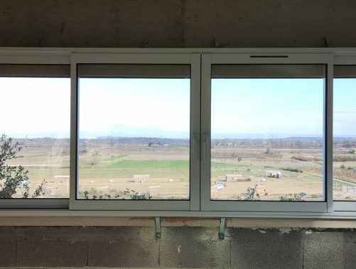 Menuiserie alu bicoloration gamme panoramique